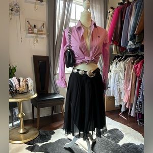 Ralph Lauren button pink and white button up